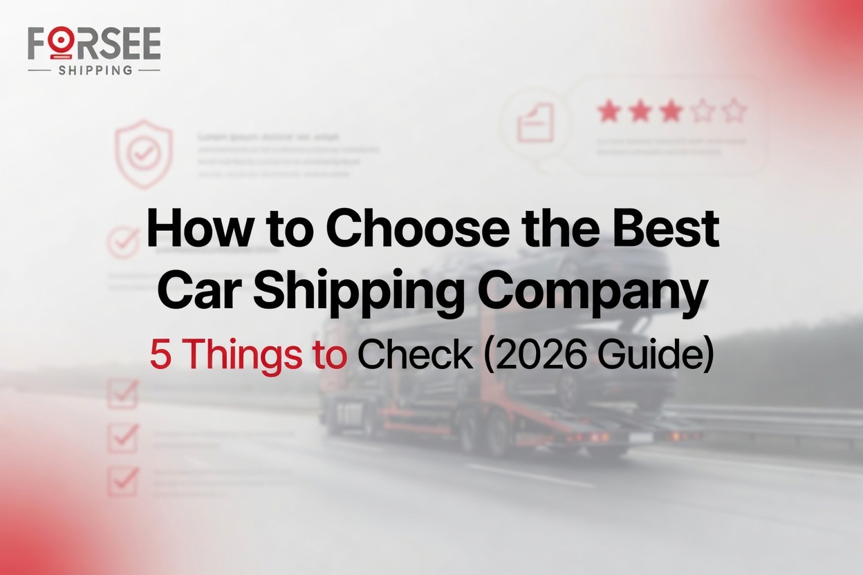 How to Choose the Best Car Shipping Company: 5 Things to Check (2026 Guide)