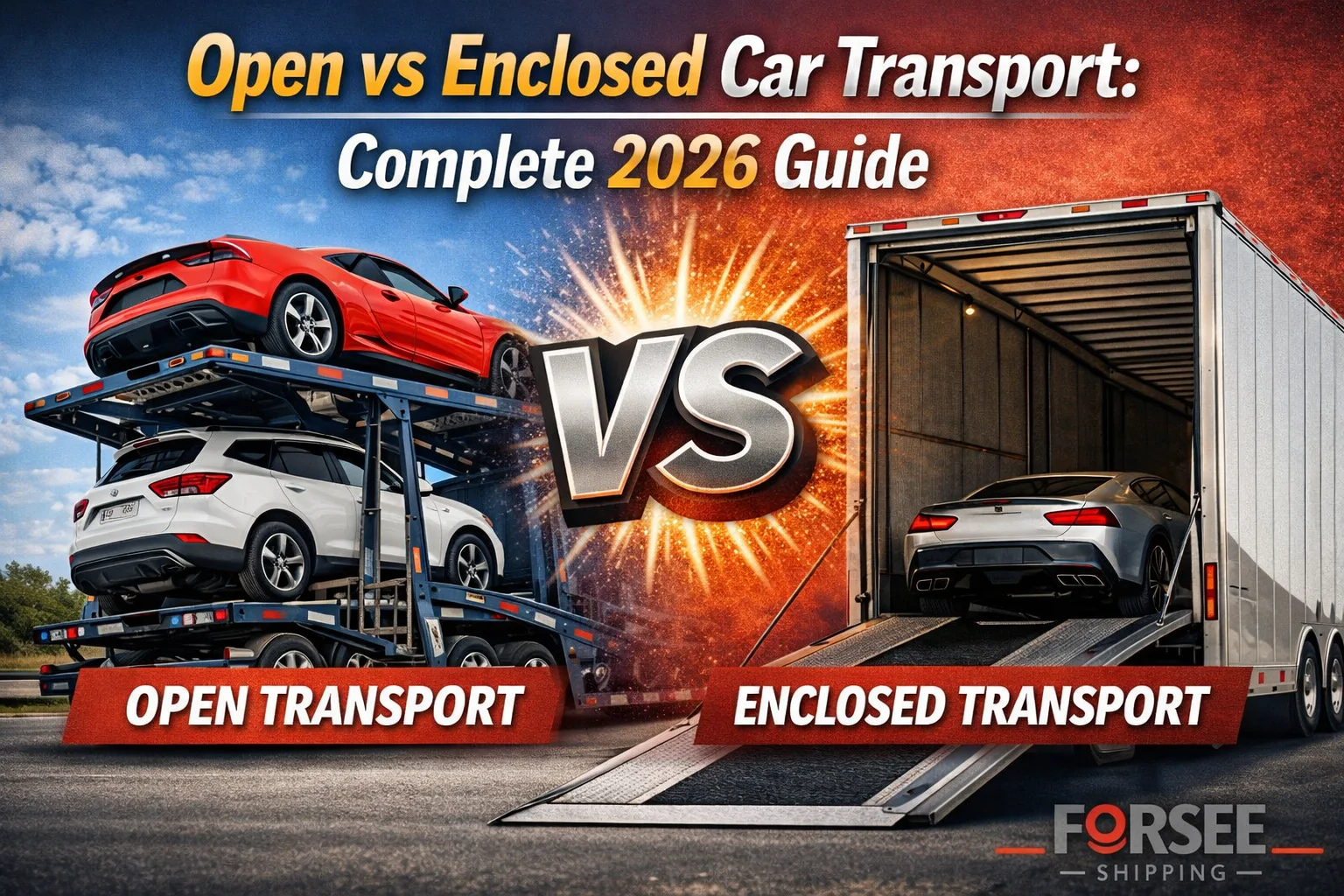 Open vs Enclosed Car Transport: Complete 2026 Guide