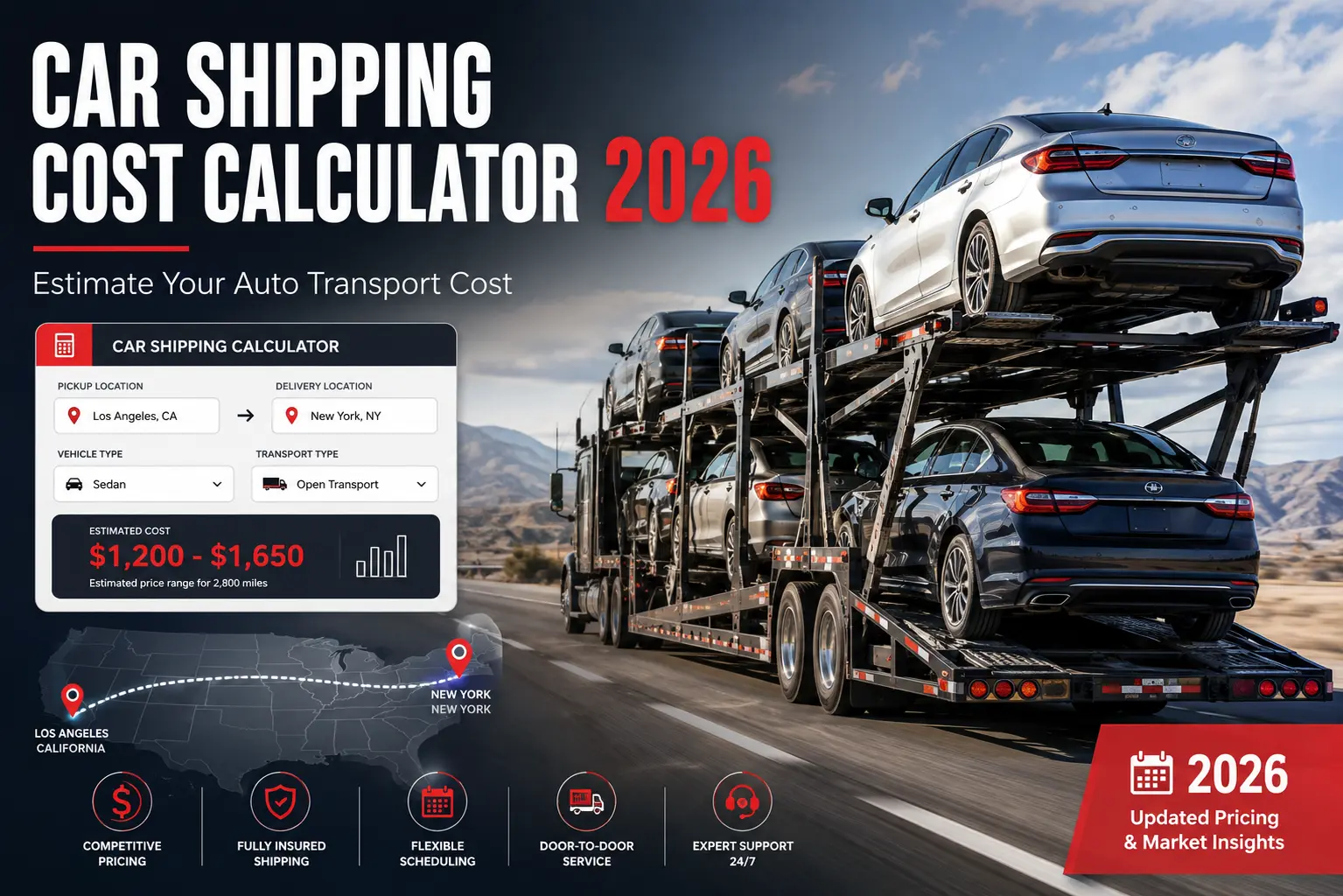 Car Shipping Cost Calculator 2026